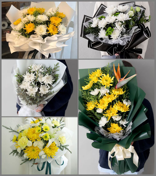 江苏扬州邗江区蒋王街道何桥村白事花束代送